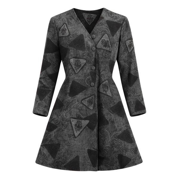 مانتو جلو بسته زنانه مدل تیفن کد 02