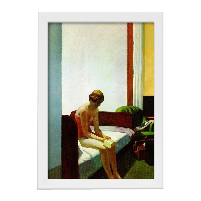 تابلو خندالو مدل نقاشی اتاق هتل اثر ادوارد هاپر کد F12467