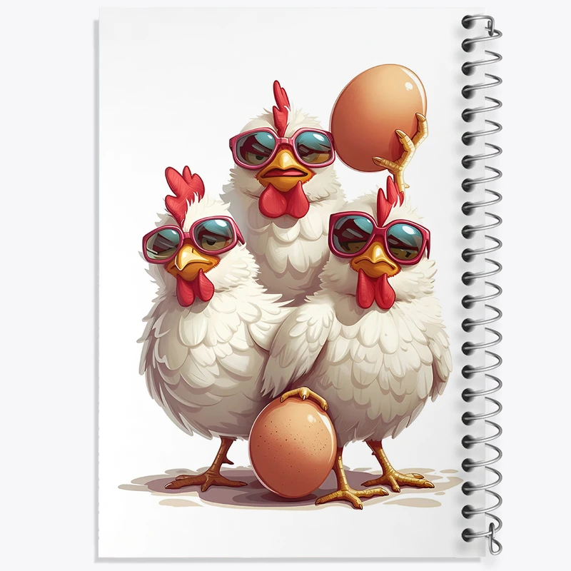 دفتر نقاشی 50 برگ خندالو طرح خروس های گنگ کد N5013