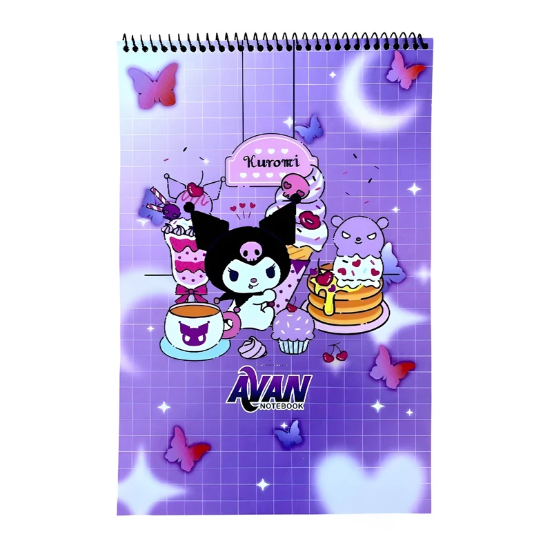 دفتر نقاشی 40 برگ آوان مدل حاشیه دار طرح کرومی کد KK4