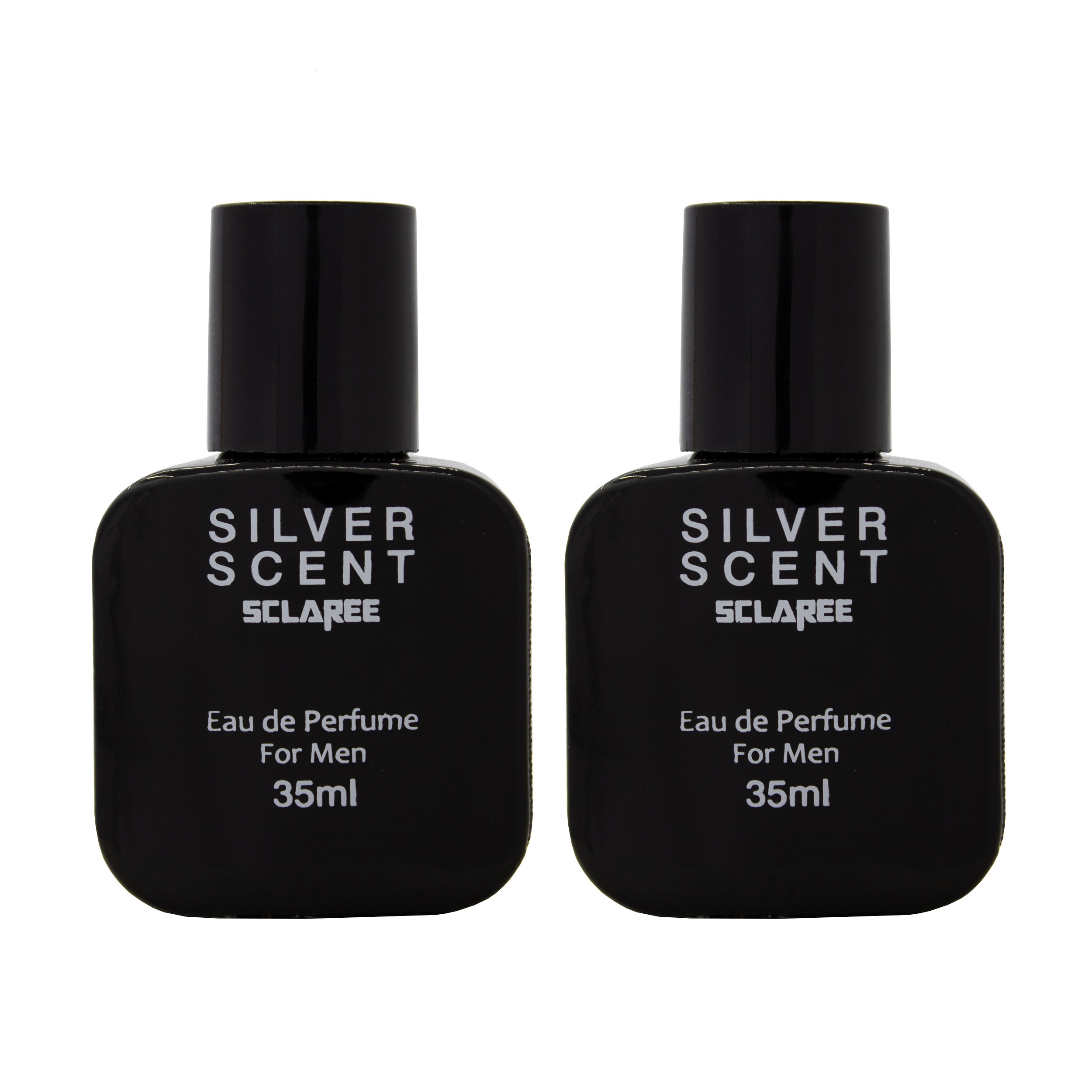 عطر جیبی مردانه اسکلاره مدل  Silver scent حجم 35 میلی لیتر مجموعه دو عددی