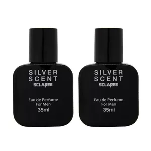  عطر جیبی مردانه اسکلاره مدل  Silver scent حجم 35 میلی لیتر مجموعه دو عددی 