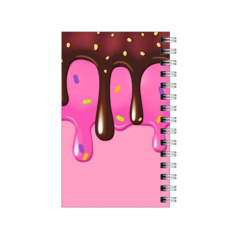 دفترچه یادداشت مدل to do list طرح بستنی شکلاتی و  توت فرنگی کد 8424395
