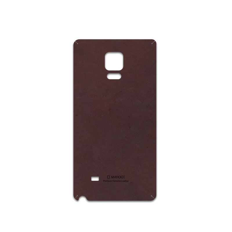 برچسب پوششی ماهوت مدل Matte-Dark-Brown-Leather مناسب برای گوشی موبایل سامسونگ Galaxy Note Edge