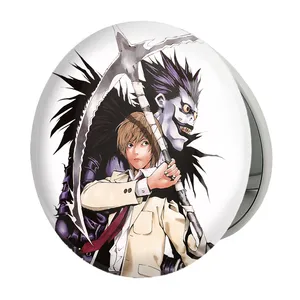 آینه جیبی خندالو طرح لایت یاگامی و ریوک انیمه دفترچه مرگ Death Note مدل تاشو کد 4935 