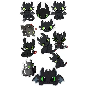 استیکر لپ تاپ طرح اژدها کد 2 مجموعه 11 عددی