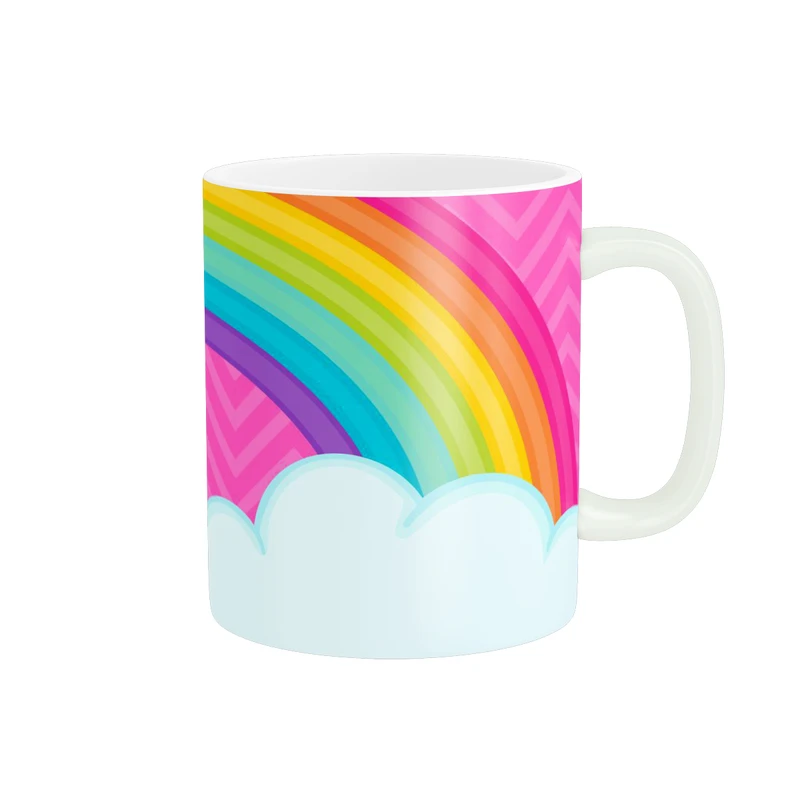 ماگ پاد آفرین طرح رنگین کمان کد 3378