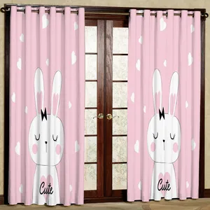 پرده مدل خرگوش مخمل پانچی کد 1747 سایز 140x280 سانتی متر