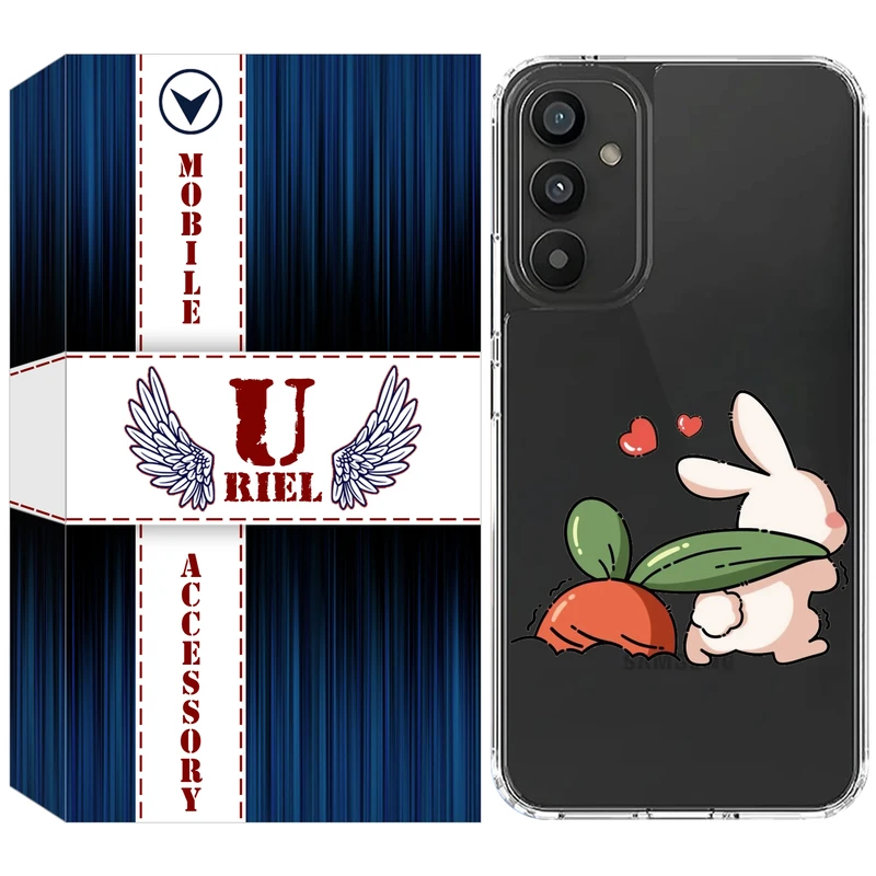 کاور یوریل مدل Clear کد 71 طرح خرگوش مناسب برای گوشی موبایل سامسونگ Galaxy M23 / F23 / M13 4G