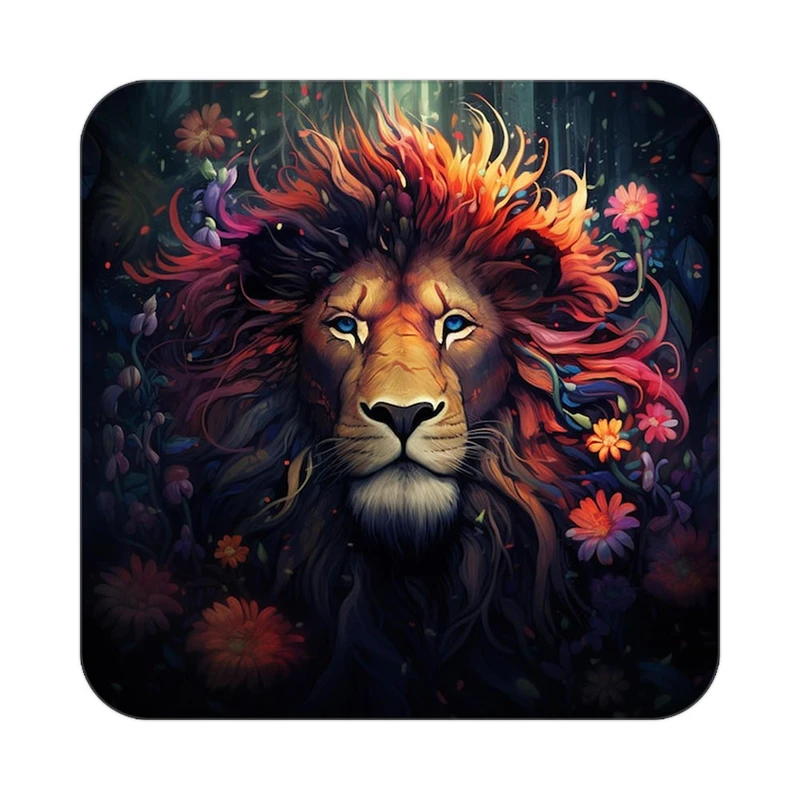 زیر لیوانی کاکتی طرح شیر مدل mp23574