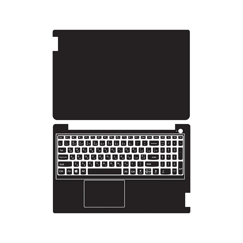 برچسب محافظ لپ تاپ توییجین و موییجین کد 01 مناسب برای لپ تاپ لنوو IdeaPad 3 15IAU7 به همراه برچسب حروف فارسی کیبورد