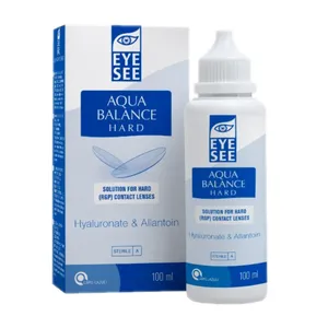 محلول شستشوی لنز آی سی مدل AquaBalance حجم 100 میلی لیتر