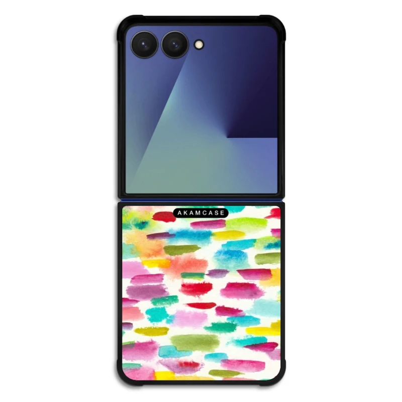 کاور آکام مدل AMC-WSGZFLIP7-WATER COLOR-4 مناسب برای گوشی موبایل سامسونگ Galaxy Z Flip 7