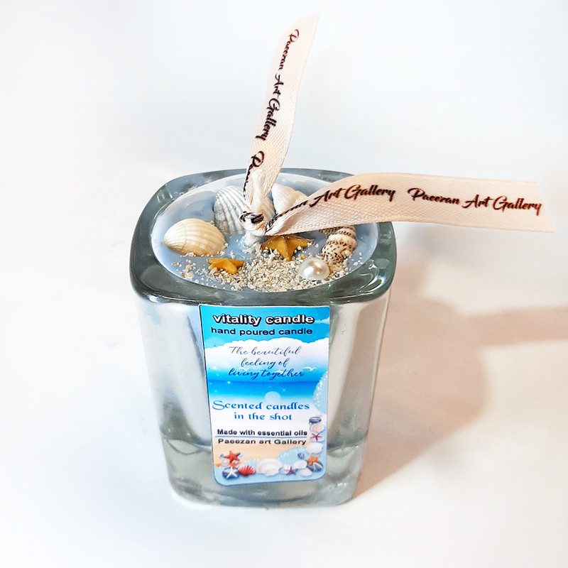 شمع لیوانی مدل دریایی