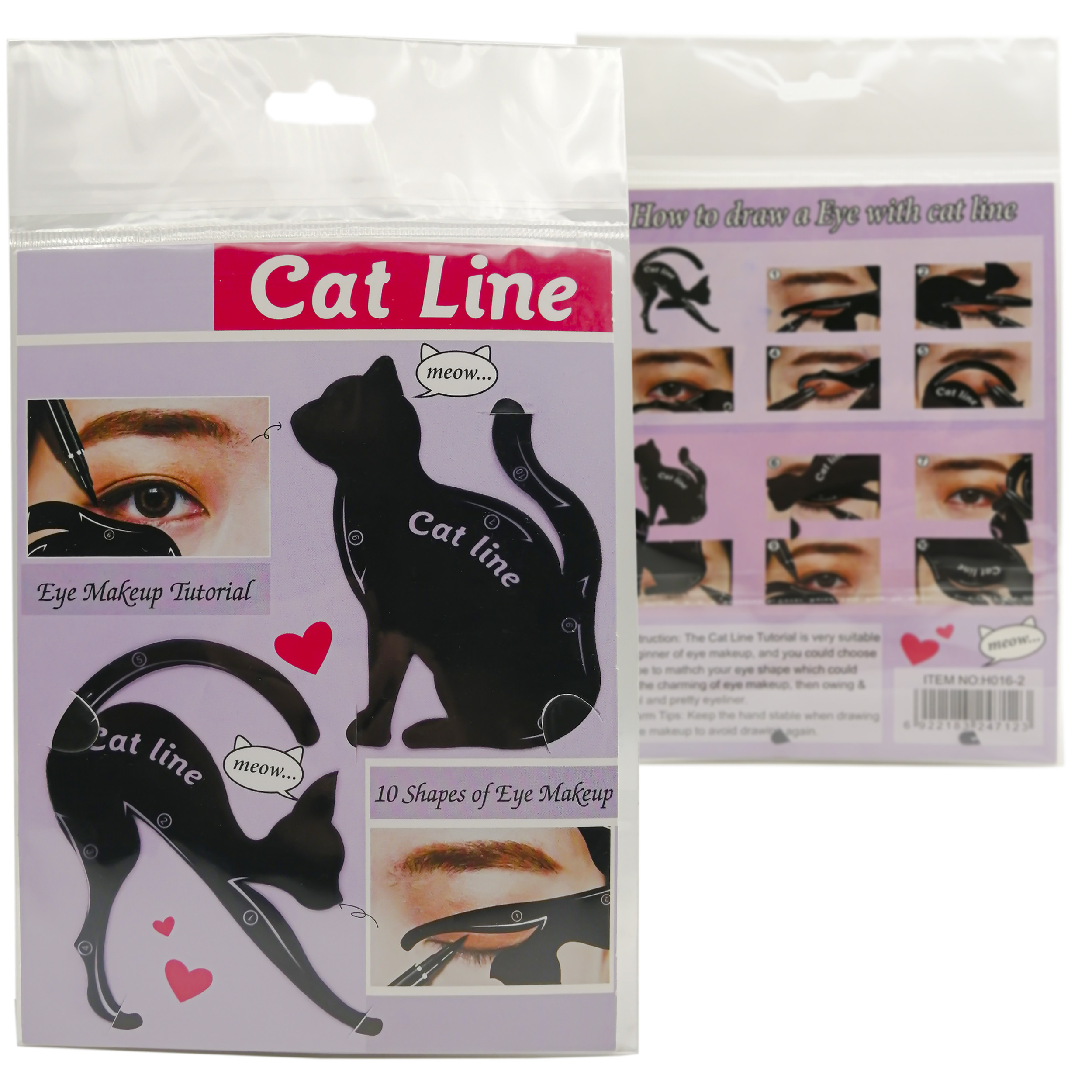 شابلون ابرو و خط چشم مدل Cat Line مجموعه 6 عددی شابلون ابرو و خط چشم مدل Cat Line مجموعه 6 عددی