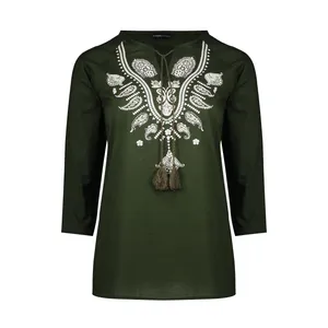 بلوز زنانه ال سی وایکیکی مدل S285071Z8-HCK-DARKGREEN