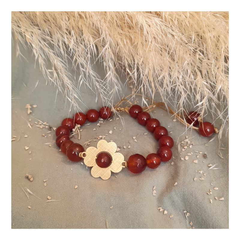 دستبند زنانه طرح گل