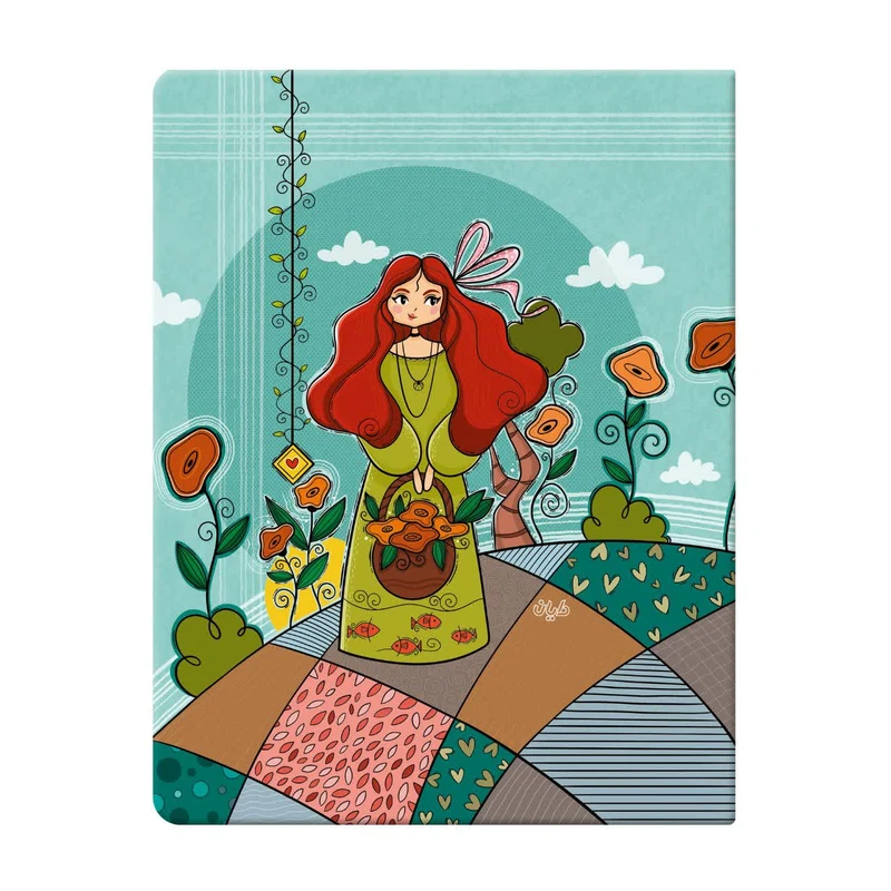 دفتر کلاسوری 80 برگ دایان مدل حاشیه دار کد 4-423