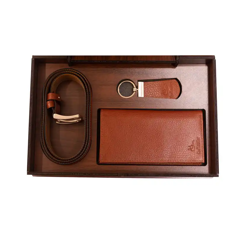 ست هدیه مردانه چرم کن ا مدل S-158