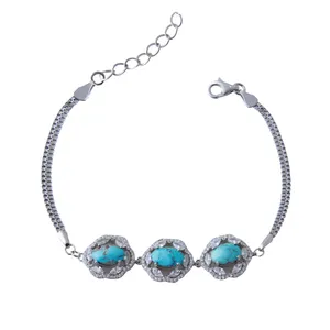    دستبند نقره زنانه بازرگانی میلادی کد DP_124