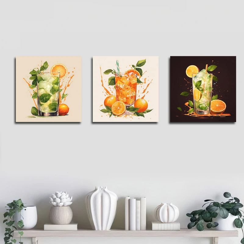 تابلو شاسی بکلیت طرح مدرن آبمیوه مدل SH-1744 مجموعه 3 عددی