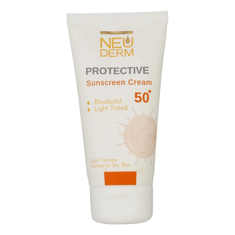 کرم ضد آفتاب بدون رنگ نئودرم SPF 50 مدل Highly Protective ‌مناسب پوست های نرمال تا خشک حجم 50 میلی‌لیتر