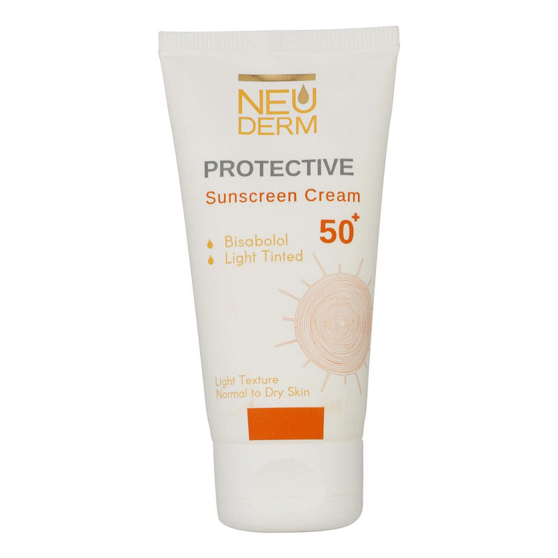 کرم ضد آفتاب بدون رنگ نئودرم SPF 50 مدل Highly Protective مناسب پوست های نرمال تا خشک حجم 50 میلی لیتر