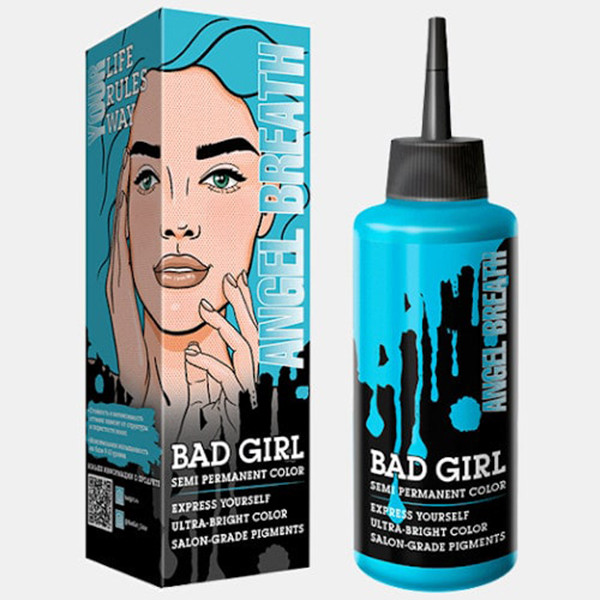 ماسک مو رنگساژ بد گرل مدل ANGEL BREATH حجم 100 میلی لیتر رنگ آبی فیروزه ای