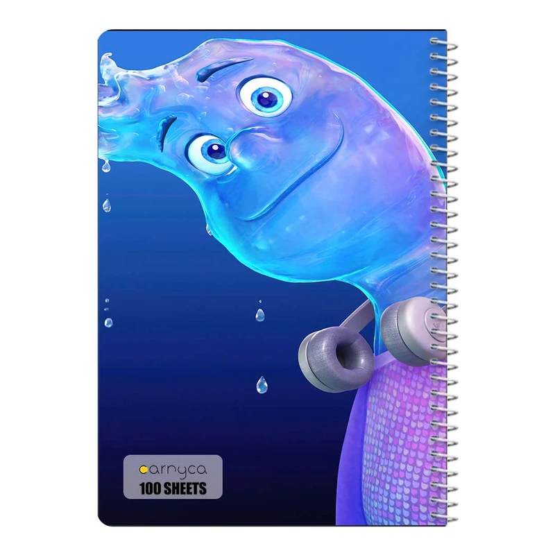 دفتر مشق 100 برگ سیمی کارنیکا طرح المنتال Elemental کد 75030