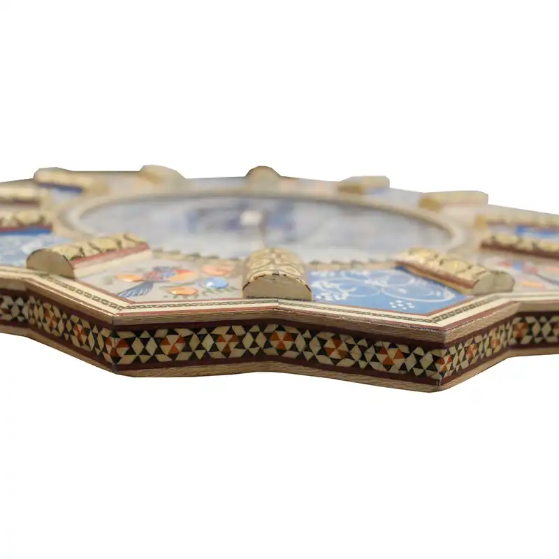 ساعت دیواری خاتم کاری مدل رونیا