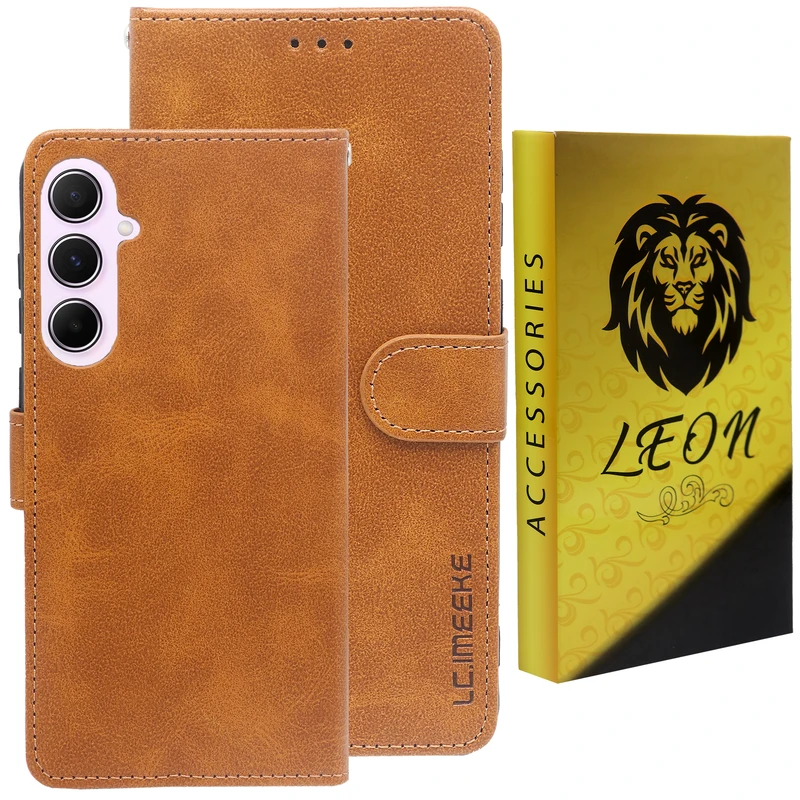 کیف کلاسوری لئون مدل Serenit Oro مناسب برای گوشی موبایل سامسونگ Galaxy A55