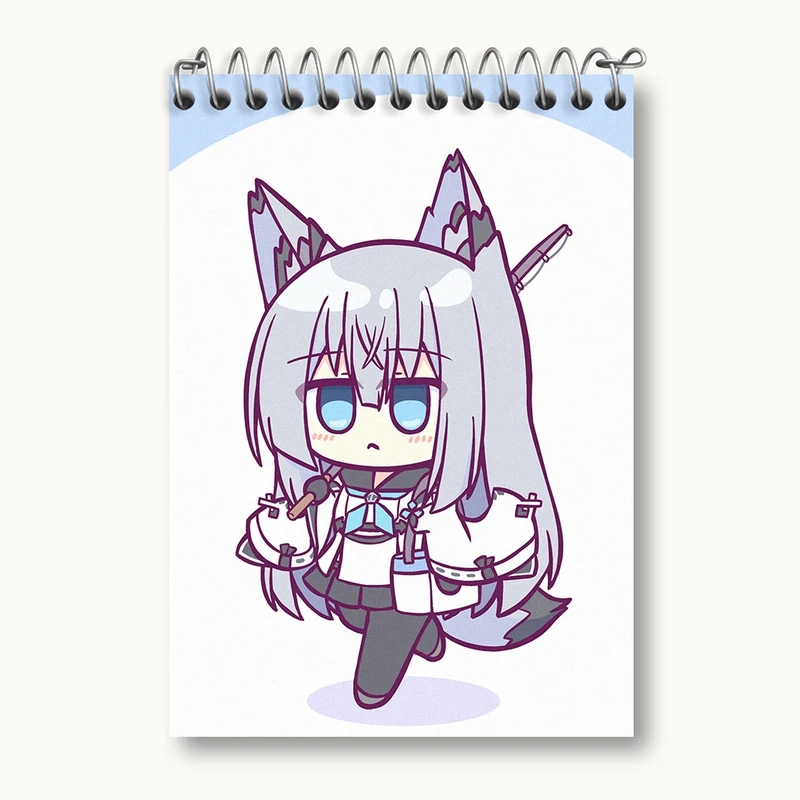 دفتر یادداشت 50 برگ خندالو مدل بازی آزور لین (Azur Lane) کد 34263