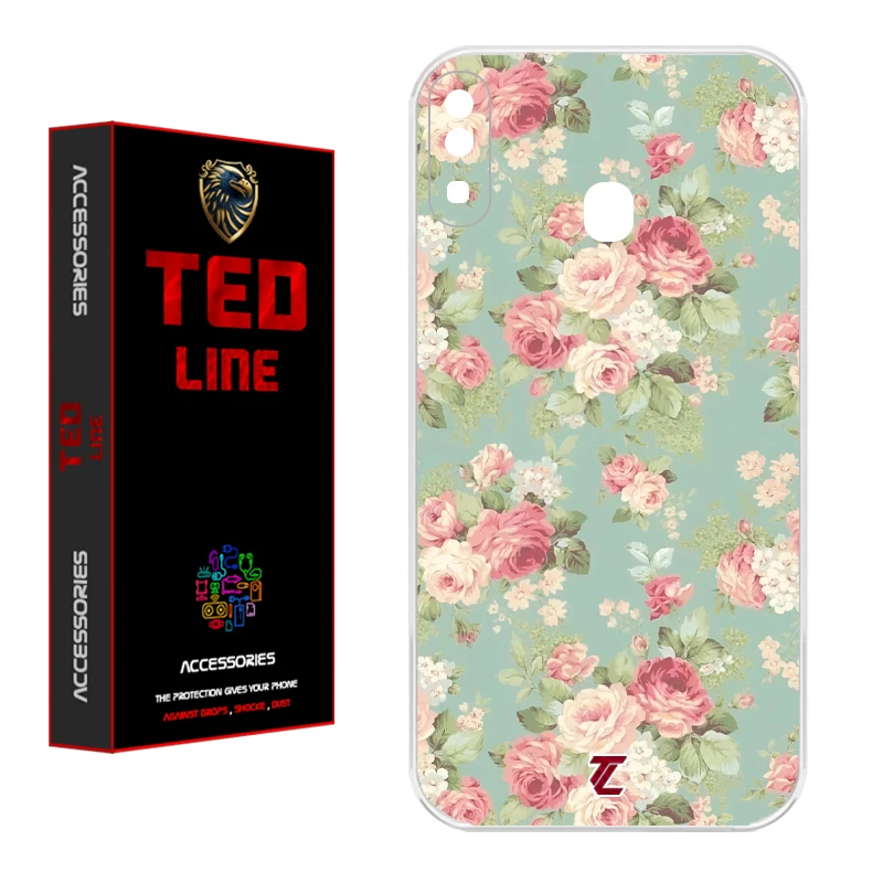 کاور تدلاین طرح گل کد 1224 مناسب برای گوشی موبایل سامسونگ Galaxy A20 / A30
