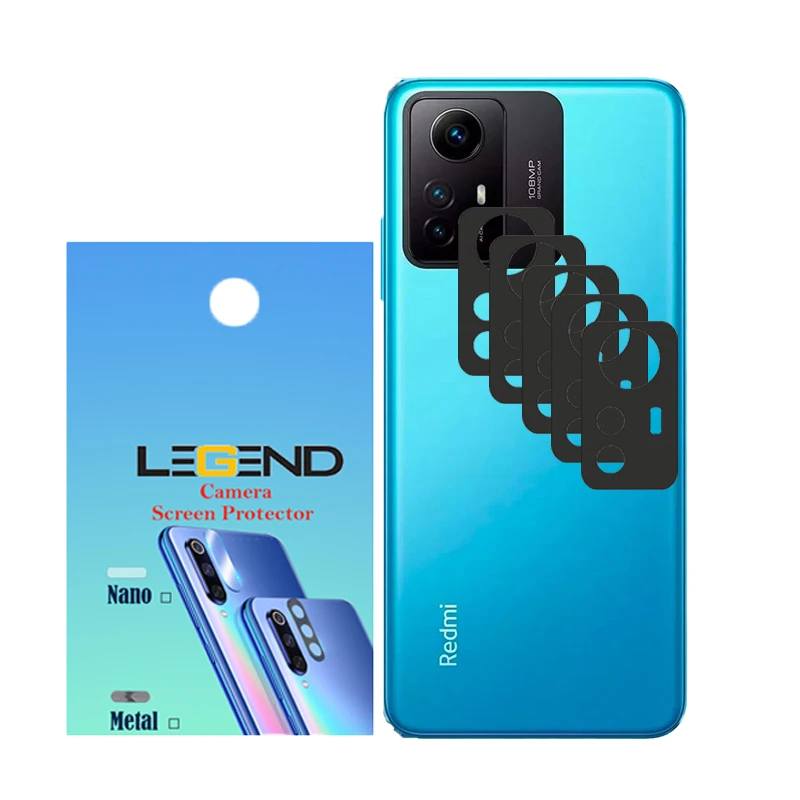 محافظ لنز دوربین لجند مدل فلزی مناسب برای گوشی موبایل شیائومی Note 12S بسته 5 عددی