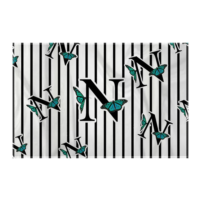 کاغذ کادو ترمه طراحان ایده مدل حرف N پروانه ای کد cfp3016