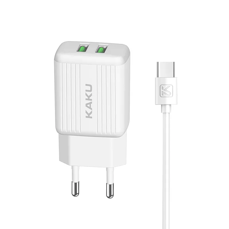 شارژر دیواری کاکو مدل KSC-373 به همراه کابل تبدیل USB-C