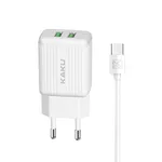 شارژر دیواری کاکو مدل KSC-373 به همراه کابل تبدیل USB-C