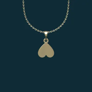 گردنبند طلا 18 عیار زنانه مدوپد مدل قلب کد BB2-1-1085