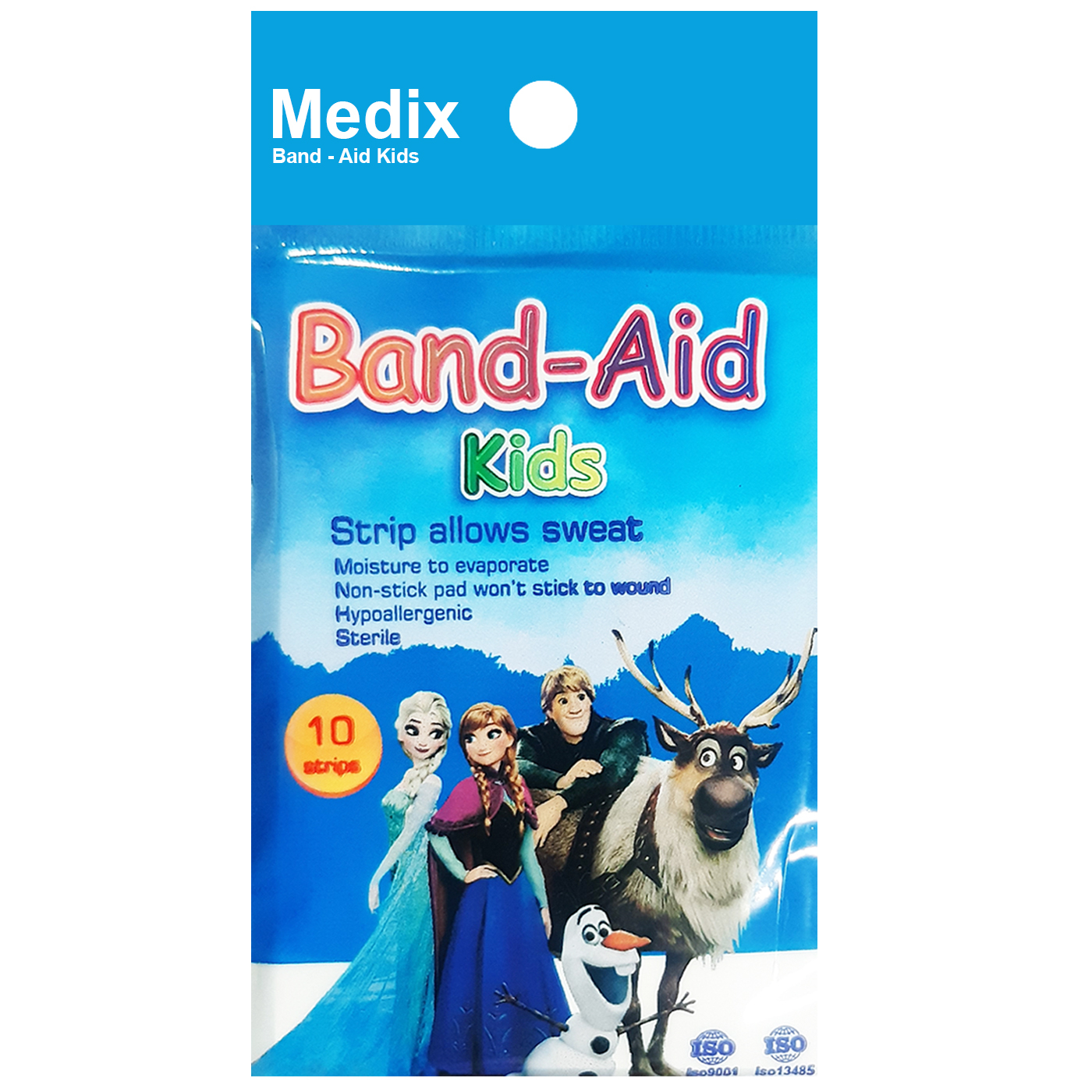   چسب زخم مدیکس مدل frozen بسته 10 عددی