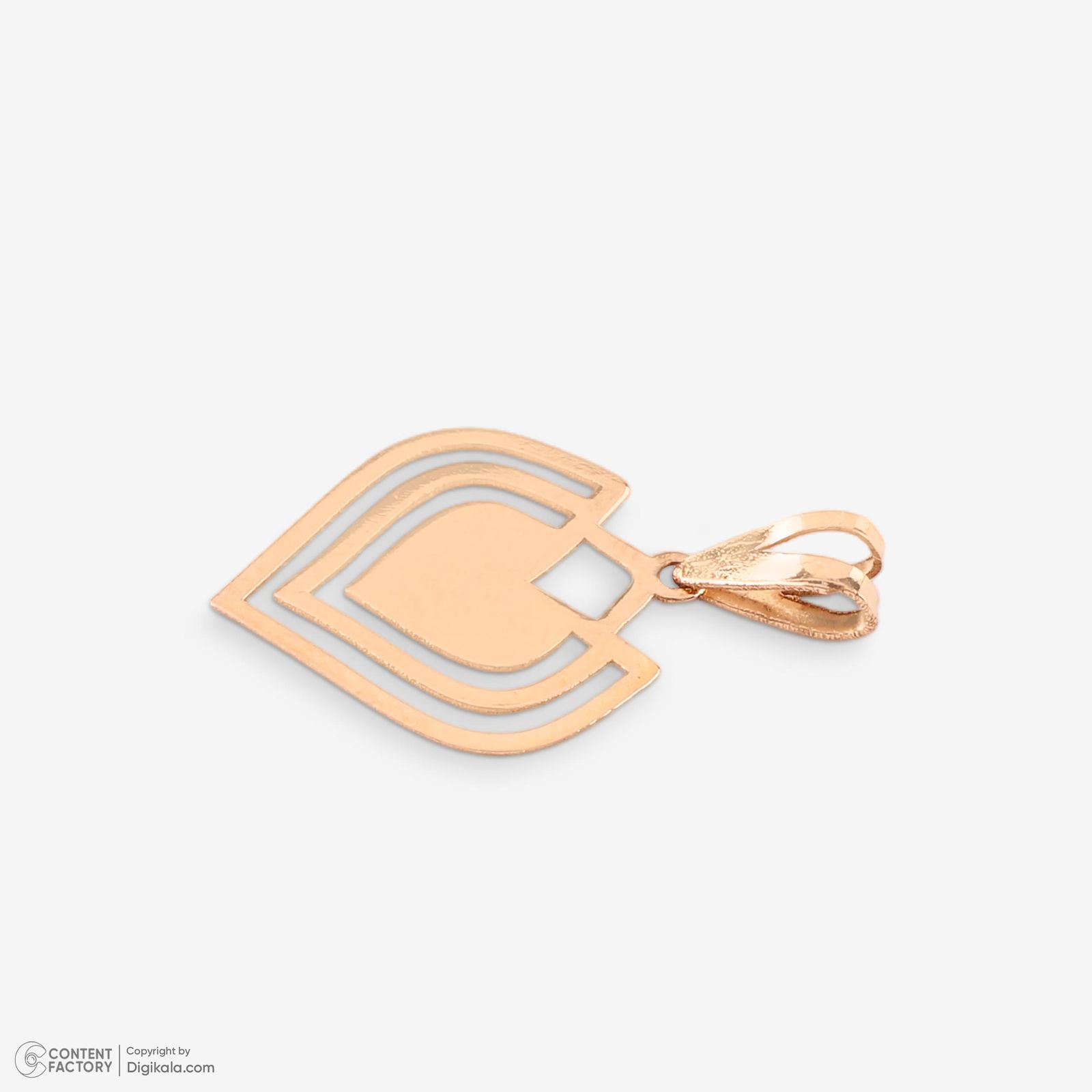 نیم ست طلا 18 عیار زنانه حافا گلد مدل قلب کد nim10 -  - 10