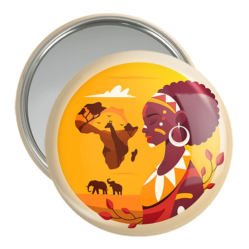 آینه جیبی خندالو مدل آفریقا Africa کد 29827