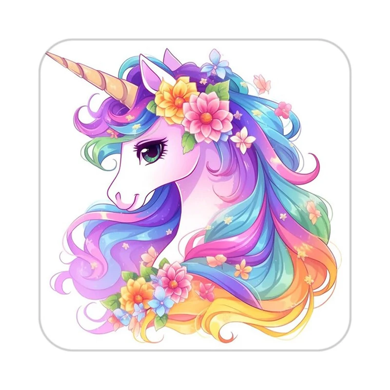 زیر لیوانی کاکتی طرح اسب تک شاخ و یونیکورن مدل mp29727