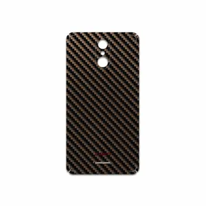 MAHOOT Glossy-Brown-Fiber Cover Sticker for Tecno WX3F LTE