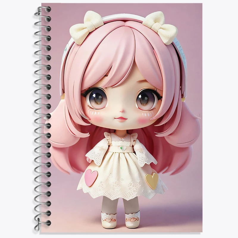 دفتر لغت 50 برگ خندالو طرح دخترانه (Girlish) کد 36869