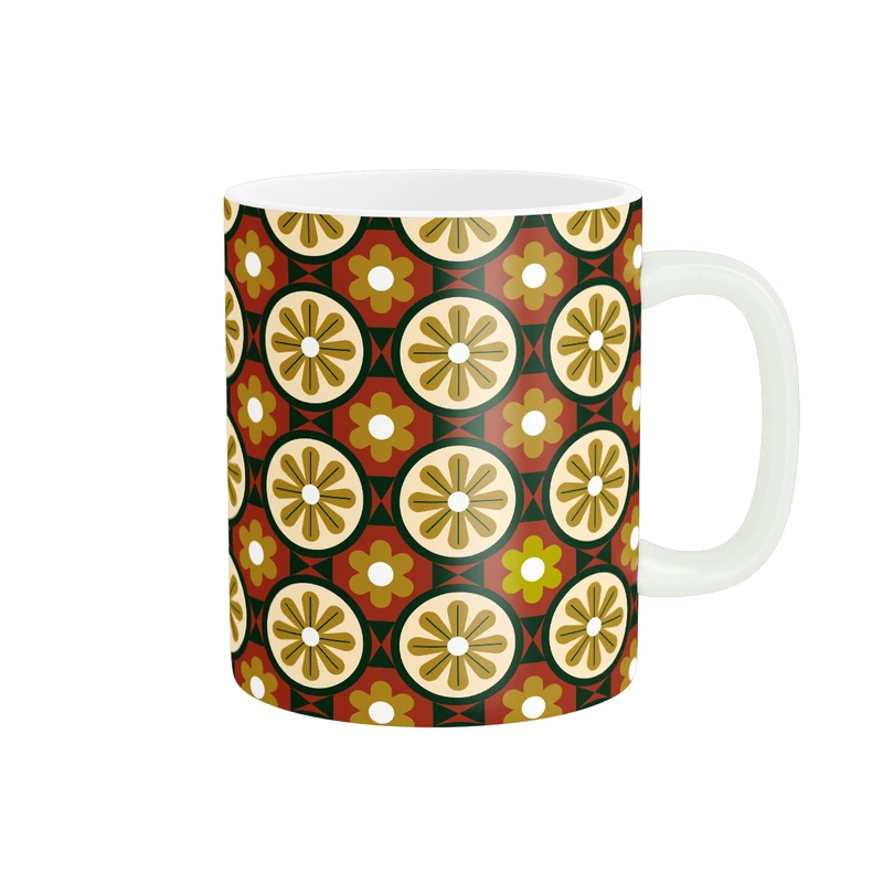 ماگ پاد آفرین طرح فانتزی مدل وینتیج کد 28