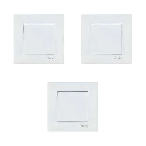 کلید تک پل دلند مدل آسا بسته 3 عددی