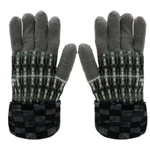 دستکش بافتنی زنانه مدل NEW LINE رنگ طوسی