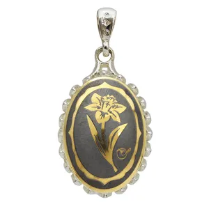 آویز گردنبند نقره زنانه مدل حدید طرح نماد اسفند ماه کد 702110