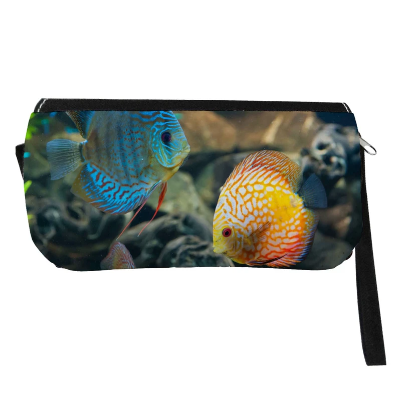 جامدادی مدل دوزیپ طرح ماهیان اقیانوس کد NI202