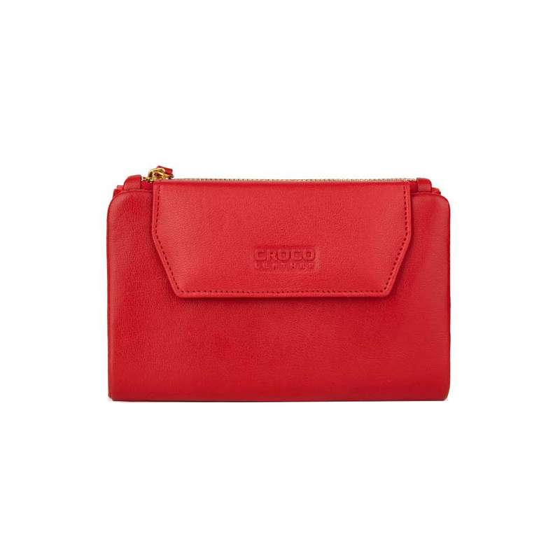 کیف پول زنانه چرم کروکو مدل sali